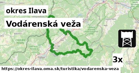 Vodárenská veža, okres Ilava