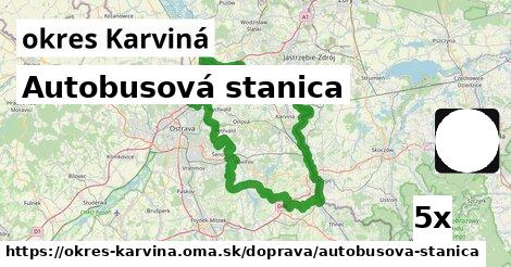 Autobusová stanica, okres Karviná