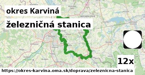 železničná stanica, okres Karviná