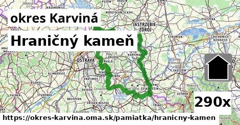 Hraničný kameň, okres Karviná