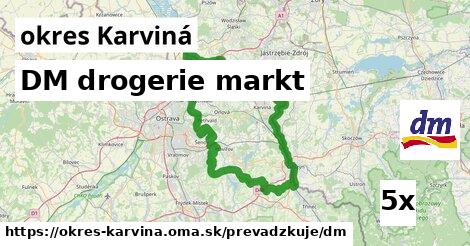 DM drogerie markt, okres Karviná