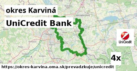 UniCredit Bank v okres Karviná