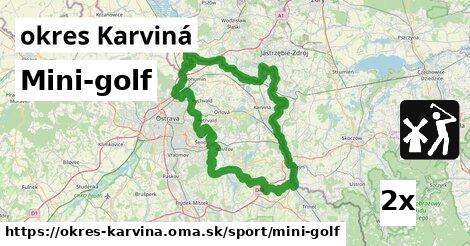 Mini-golf, okres Karviná