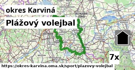 Plážový volejbal, okres Karviná