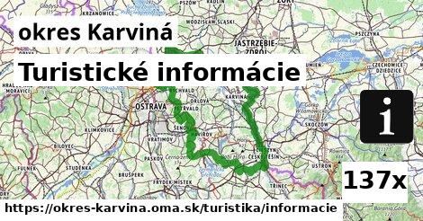 Turistické informácie, okres Karviná