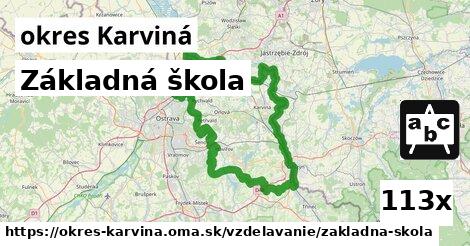 Základná škola, okres Karviná