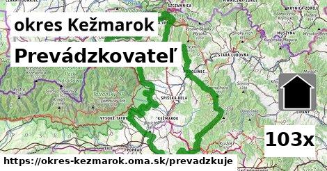 prevádzkovateľ v okres Kežmarok