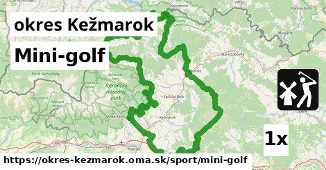 Mini-golf, okres Kežmarok