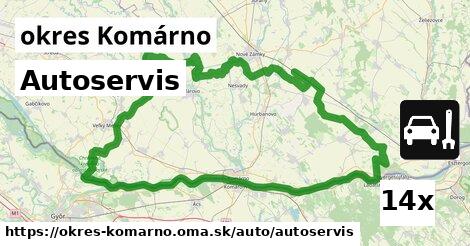 Autoservis, okres Komárno