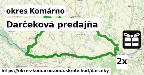 Darčeková predajňa, okres Komárno