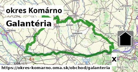 Galantéria, okres Komárno