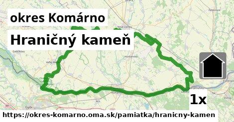 Hraničný kameň, okres Komárno