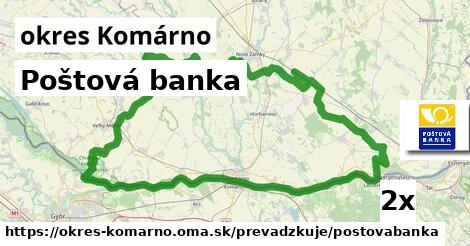 Poštová banka, okres Komárno