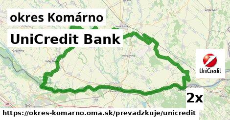 UniCredit Bank, okres Komárno