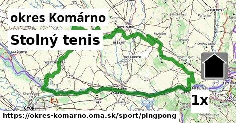 Stolný tenis, okres Komárno