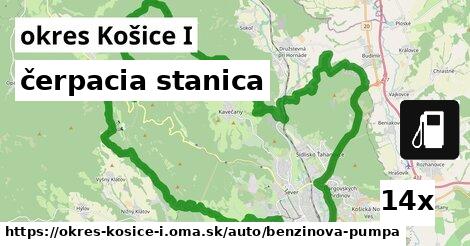 čerpacia stanica, okres Košice I