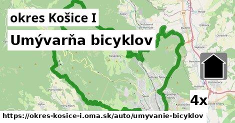 Umývarňa bicyklov, okres Košice I