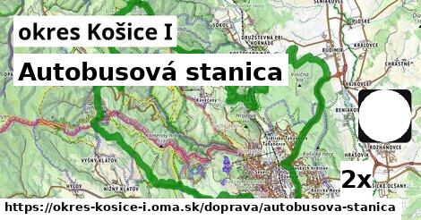 Autobusová stanica, okres Košice I