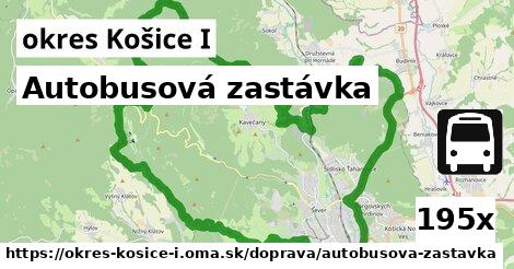 Autobusová zastávka, okres Košice I