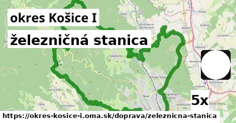 železničná stanica, okres Košice I