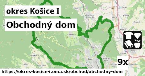 Obchodný dom, okres Košice I