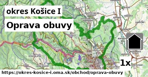 Oprava obuvy, okres Košice I