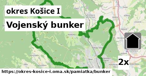 vojenský bunker v okres Košice I