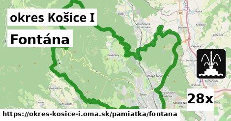 Fontána, okres Košice I