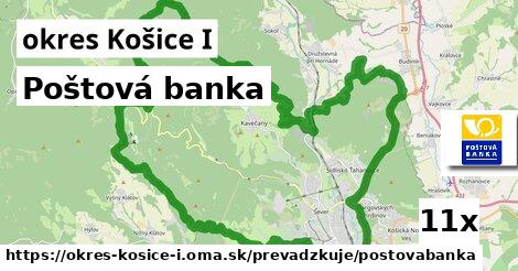 Poštová banka, okres Košice I