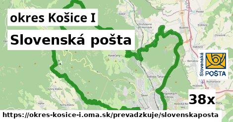 Slovenská pošta, okres Košice I