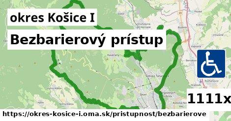 Bezbarierový prístup, okres Košice I