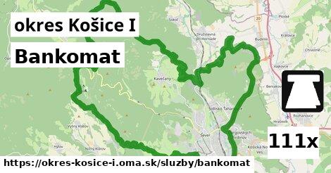 Bankomat, okres Košice I