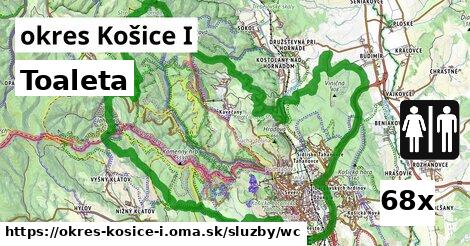 toaleta v okres Košice I