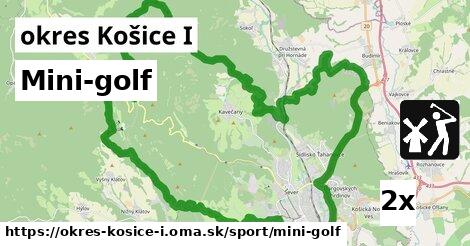 Mini-golf, okres Košice I