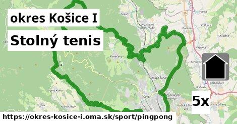 Stolný tenis, okres Košice I