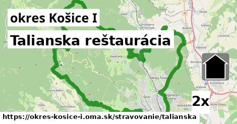 Talianska reštaurácia, okres Košice I