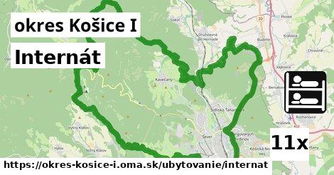 Internát, okres Košice I