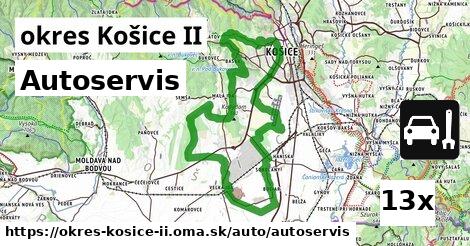 Autoservis, okres Košice II