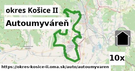 Autoumyváreň, okres Košice II