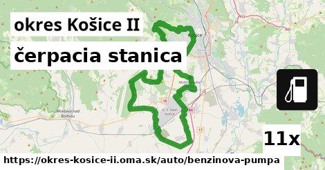 čerpacia stanica, okres Košice II