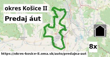 Predaj áut, okres Košice II