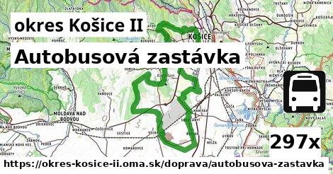 Autobusová zastávka, okres Košice II