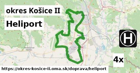 Heliport, okres Košice II