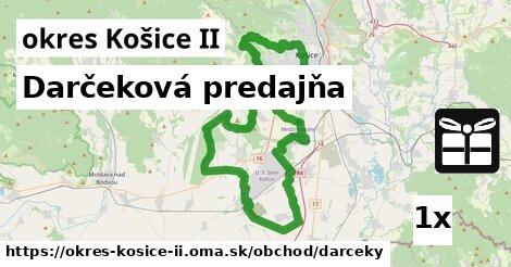 Darčeková predajňa, okres Košice II