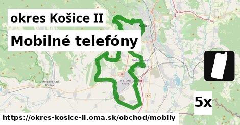 Mobilné telefóny, okres Košice II