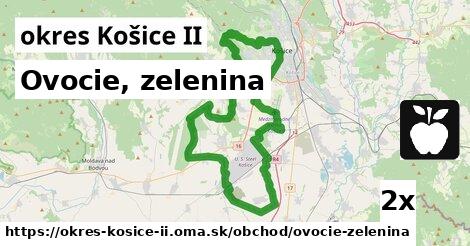 Ovocie, zelenina, okres Košice II