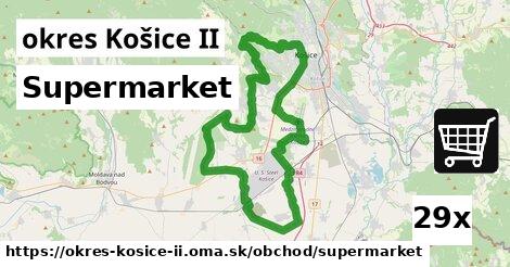 Supermarket, okres Košice II