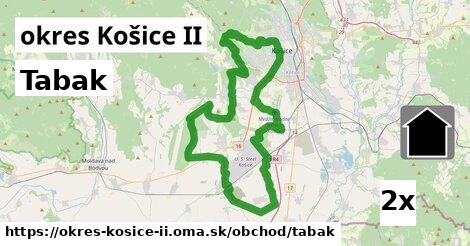 Tabak, okres Košice II