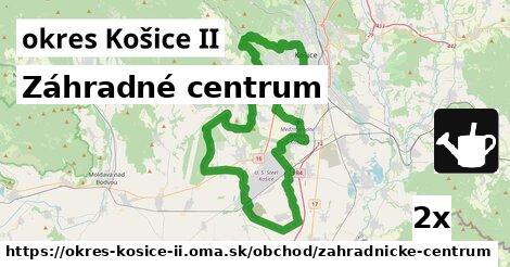 Záhradné centrum, okres Košice II