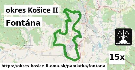 Fontána, okres Košice II